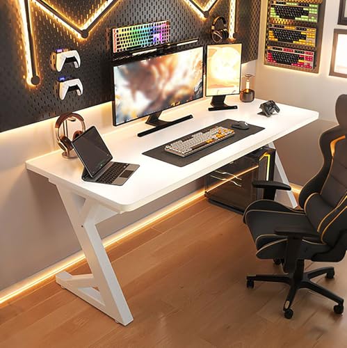 TRAGLO �p�\�R���f�X�N �ؐ� �Q�[�~���O�f�X�N Z���^�̒Y�f�|���̋r ���_���f�U�C�� PC�f�X�N ��Ɗ� �����\�ȋr�p�b�h�t�� �ω׏d300kg �׋��� �I�t�B�X�f�X�N �g���ȒP �ݑ�Ζ� �����[�g���[�N�p(�z���C�g,100x50x75cm)