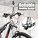 CyclingDeal Ceiling-Mounted Bike Hoist Rack - Secure Bike Storage Ceiling Bike Hangers for Garage - Safe & Easy Lifting for Garage Bicycle Hanger Bike Storage Rack - Premium Rope & Bike Hooks