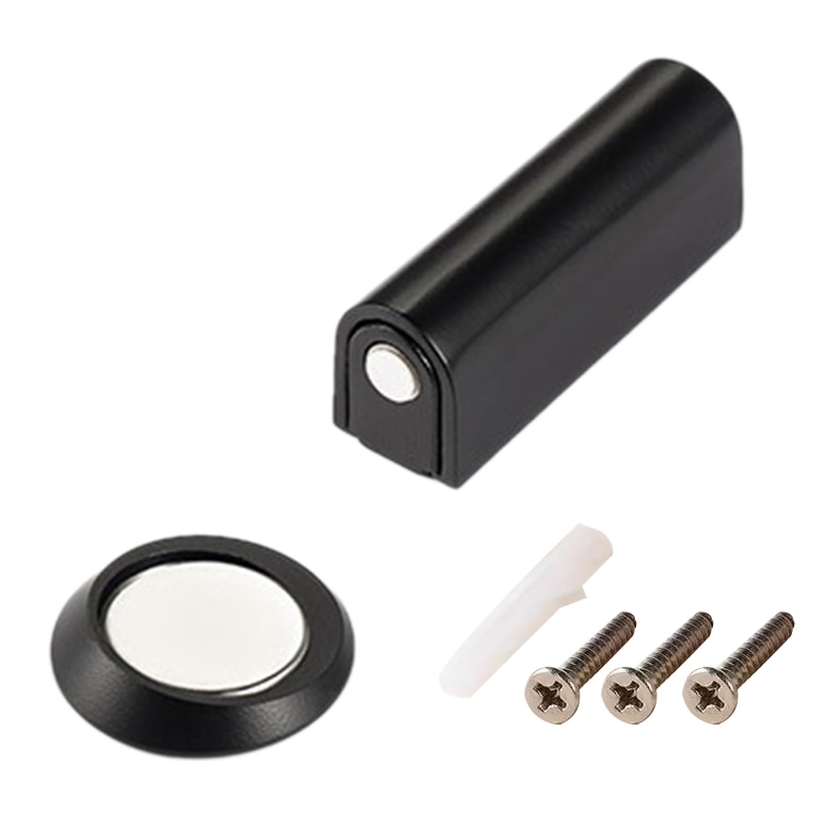 Nucelit Classic Black Duty Narrow Door Draft Stopper Simple To Install Door Stop Easy Installs Hardware Narrow Space Accessory Windproof Stoppers