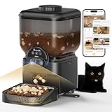 Automatic Pet Feeder for Cat and Dog - 6L Auto Cats Food Dispenser with Camera - WiFi App Control Smart Feeders with Timed - Dogs Feeding Station with 15-Day Battery Life After Power Off