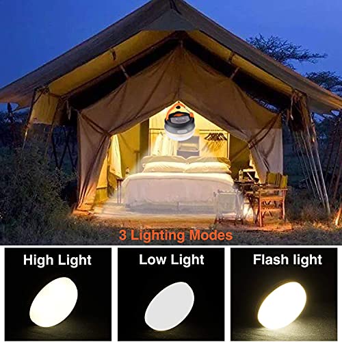 Yizhet 2 Pack Led Camping Lantern, Usb Rechargeable Camping Lamp Flashlights & Power Bank, Camping Light With Magnetic Base 3 Modes Waterproof Portable Outdoor Tent Light For Hiking Fishing Camping #TOP3