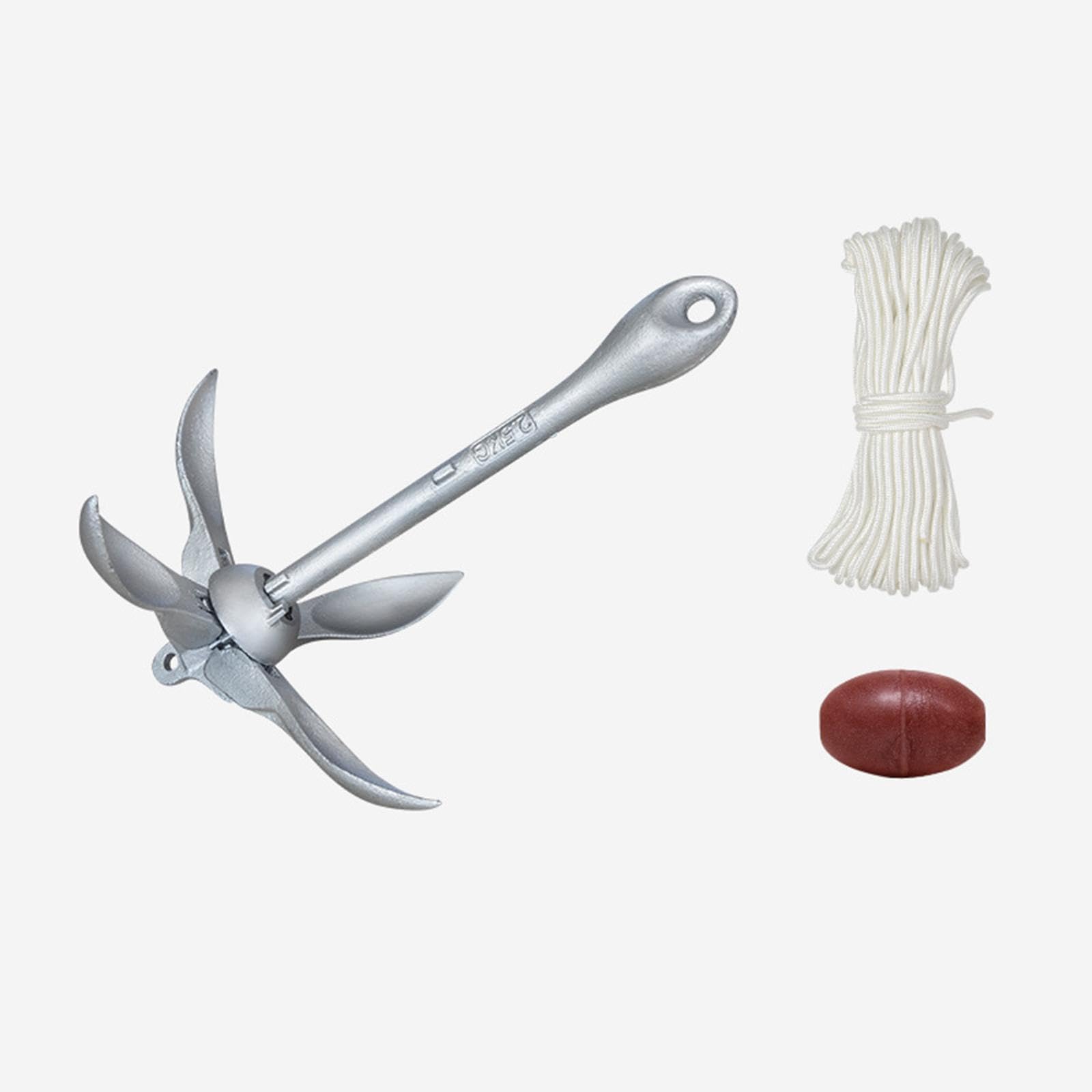 Ancora Pieghevole, Gancio for Ancora for, Palla salvagente Pieghevole, Artiglio Pieghevole for Barca a Vela, Canoa, zattera,(2.5KG)