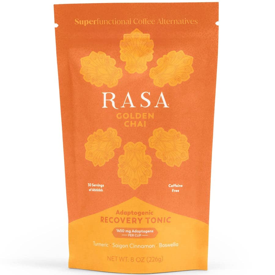 RasaSuperfunctional Golden Chai – Adaptogenic, Saigon Cinnamon, Most Bioavailable Tumeric Extract, Boswellia, Vanilla (8 oz / 30 servings)