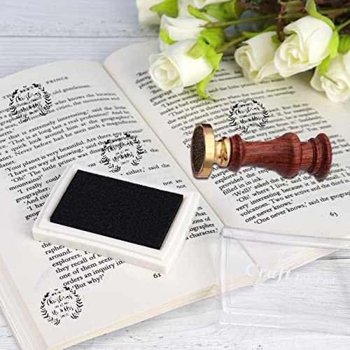 Craft Ink Pad For Rubber Stamps, Paper, Wooden, Fabric, Scrapbooking, Non-Toxic Finger Ink Pads For Kids (Black) #TOP2