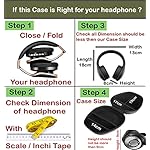 Stealodeal-Headset-Headphone-Carrying-Case-Earpads-Storage-Bag-Headphone-Pouch-Portable-Anti-Pressure