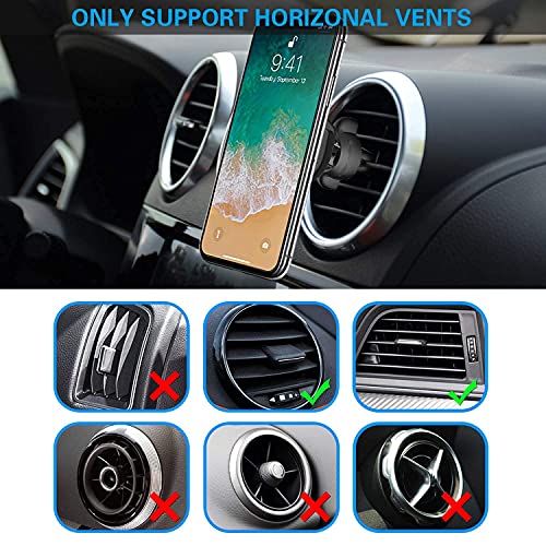 Volport Air Vent Phone Mount For Socket User, Universal Silicone Vent Holder With Adjustable Clip & 2 Pack Sticky Adhesive Replacement For Collapsible Grip Stand Compatible With Smartphones Black #TOP5