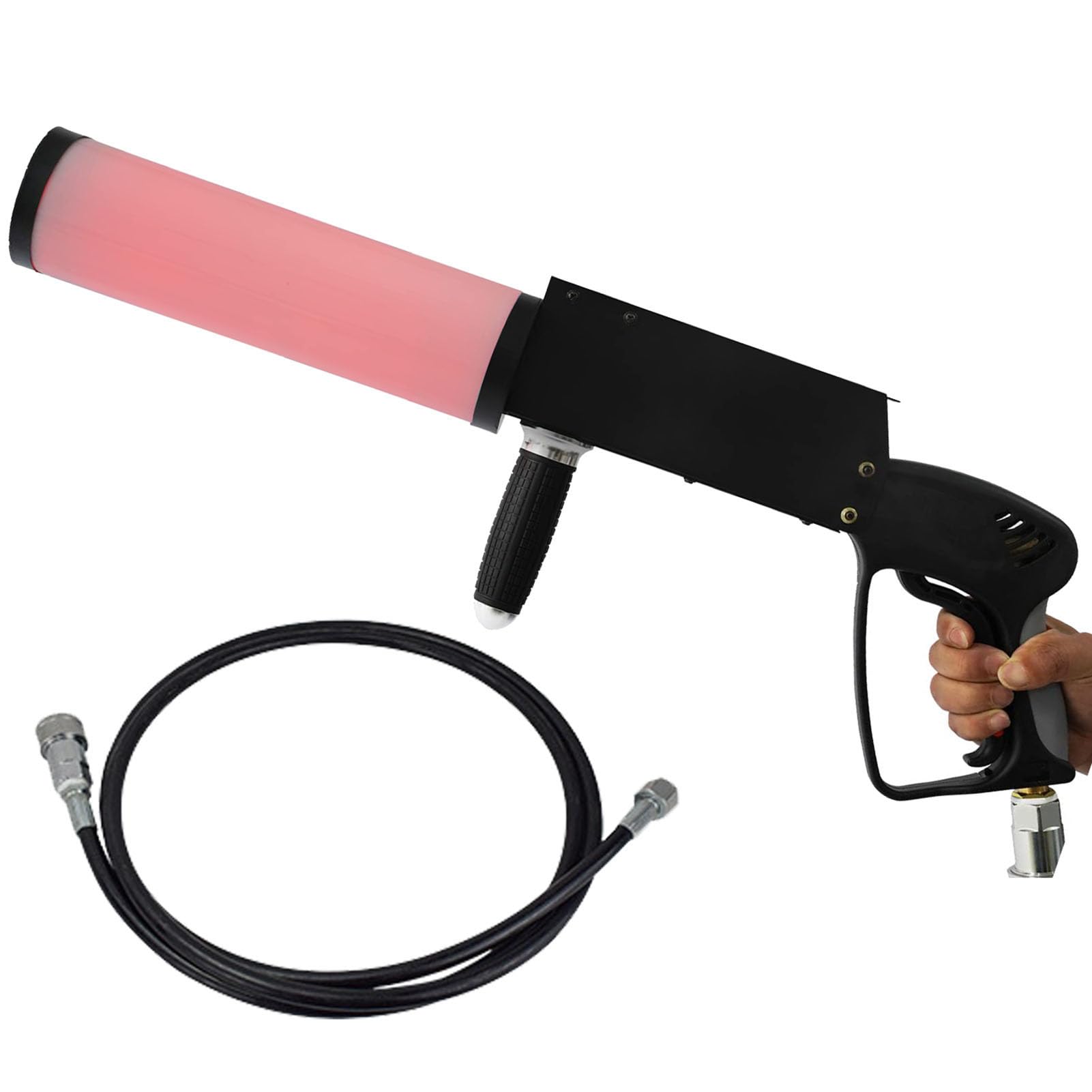 MFYDPP LED CO2 Jet Machine, Handheld CO2 Fog Gun,Club Bar DJ Effects Smoke Gun Fog Gun,for Concert Party Bar Club