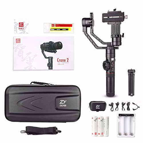 Estabilizador Gimbal Inteligente Crane 2 Zhiyun-Tech para Câmeras DSLR e Mirrorless
