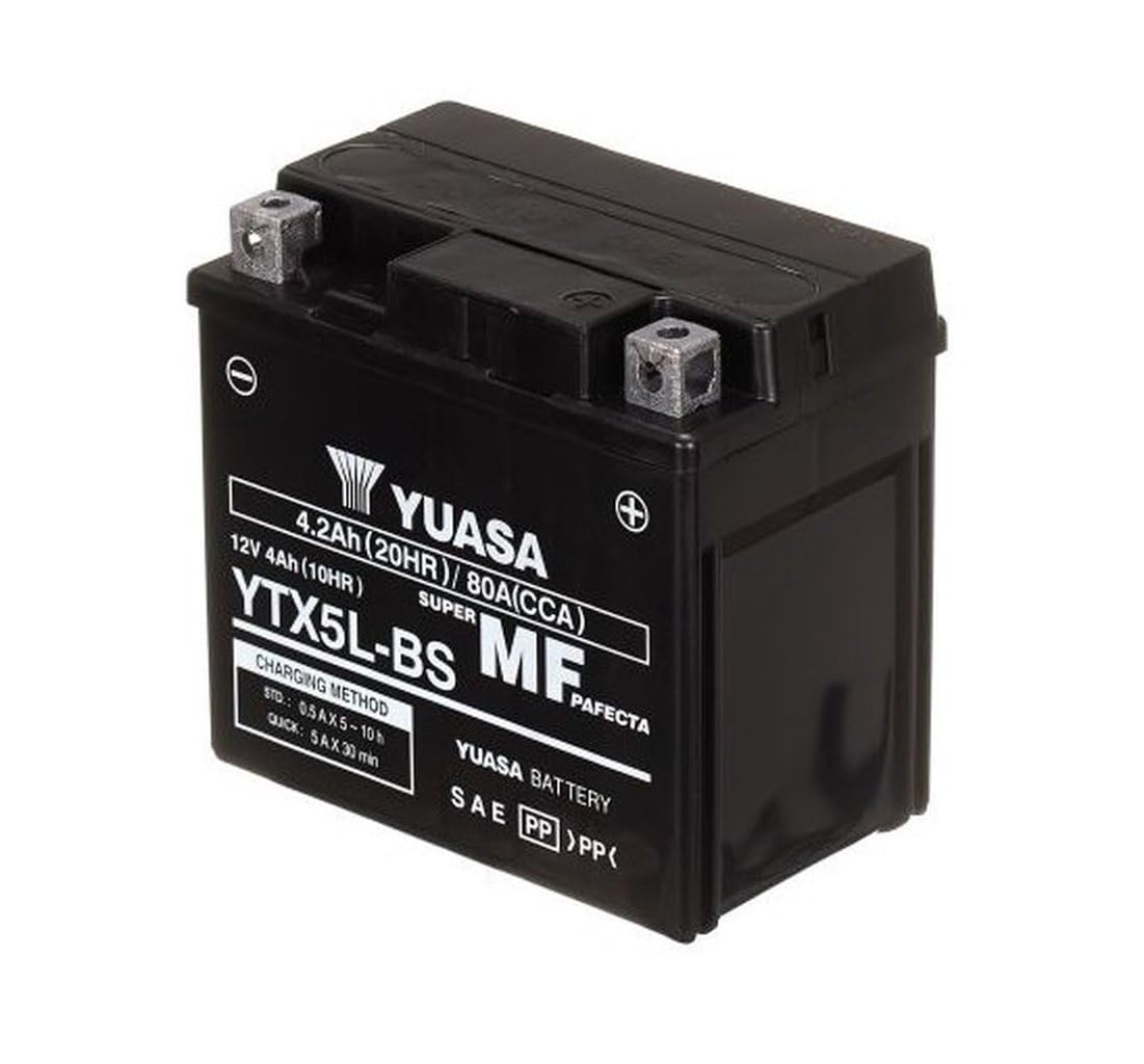 Yuasa batteria yuasa ytx5l precaricata sigillata batteria moto convenzionale 12 v capacità affidabile resistente vibrazioni
