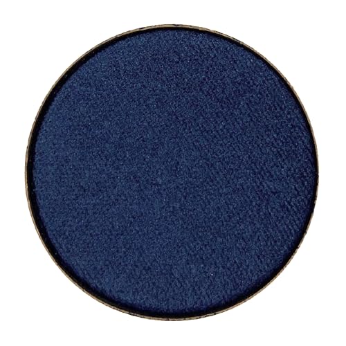 Honeybee Gardens Pressed Powder Eye Shadow Single Refill, Pacific, Matte Deep Ocean Blue, Long-Wearing, Creaseproof Mineral Color With Botanicals, 1.2g