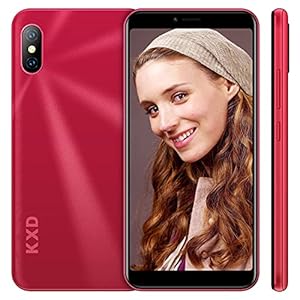 KXD Smartphone Pas Cher 6A, téléphone Android Pas Cher, téléphone Portable 3G, 5,5 Pouces (18:9) Plein écran, 1 Go de RAM + 8 Go de ROM 64 Go d’extension, Double SIM, Face Unlock