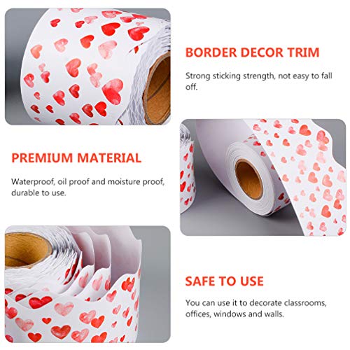 NUOBESTY Bordas de Quadro de Avisos de Coração de Exibição Decorativos para Decorações de Salas de A