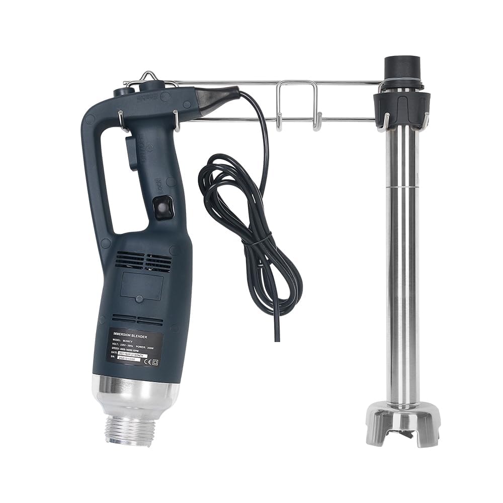 Wytrzymały ręczny blender ręczny do kuchni, blender ręczny o prędkości 16 000 obr./min z trzonkiem ze stali nierdzewnej o długości 500 mm, elektryczny blender o zmiennej prędkości 500W