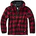 Brandit Felpa in pile Teddy Worker, rosso/nero, L