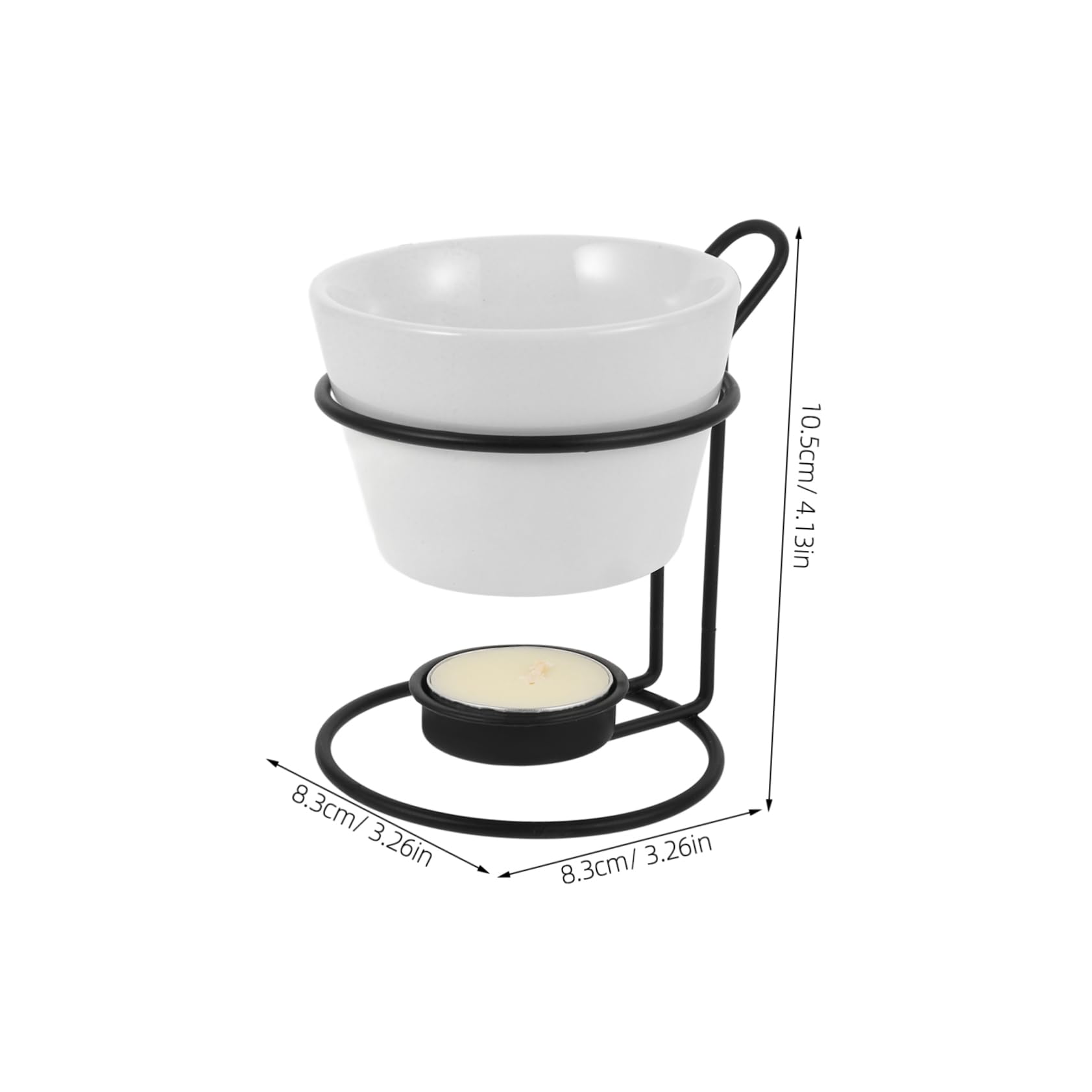 PRETYZOOM 2sets Scaldaburro in Ceramica per Fonduta di Cioccolato Pentola per Sciogliere Formaggio Set per Fonduta da Cucina Accessori per Sciogliere Burro