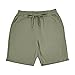 Mens Linen Shorts with Pockets Light Green Elastic Waist Drawstring Solid Color Casual Classic Fit Breathable Summer Gym Hiking Beach Workout Fashion Shorts for Men 2XL