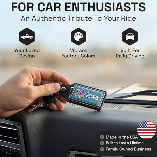 Image of Brotherhood Car Key Chain for Camaro - Classic Models Keychain for Men and Women Gift Key Ring - -