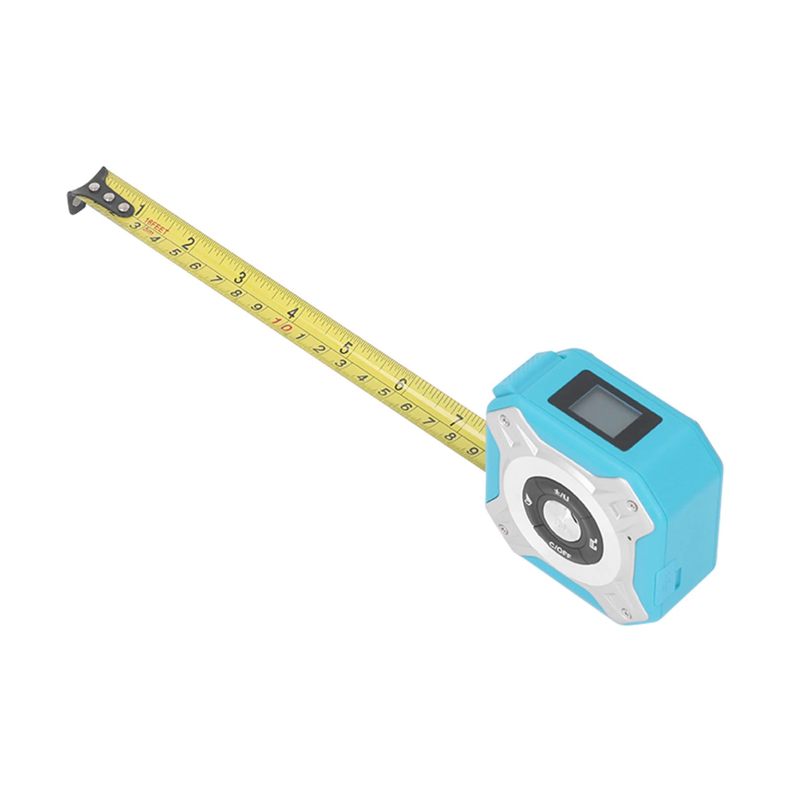 Entfernungsmesser-Skala, 2-in-1-Maßband mit LCD-Digitalanzeige, Magnethaken, Einheitenumrechnung, Lasermaß 131,2 Fuß, Maßband 16,4 Fuß