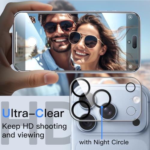 Image of JETech Privacy Screen Protector + Camera Lens Guard for iPhone 18 Pro