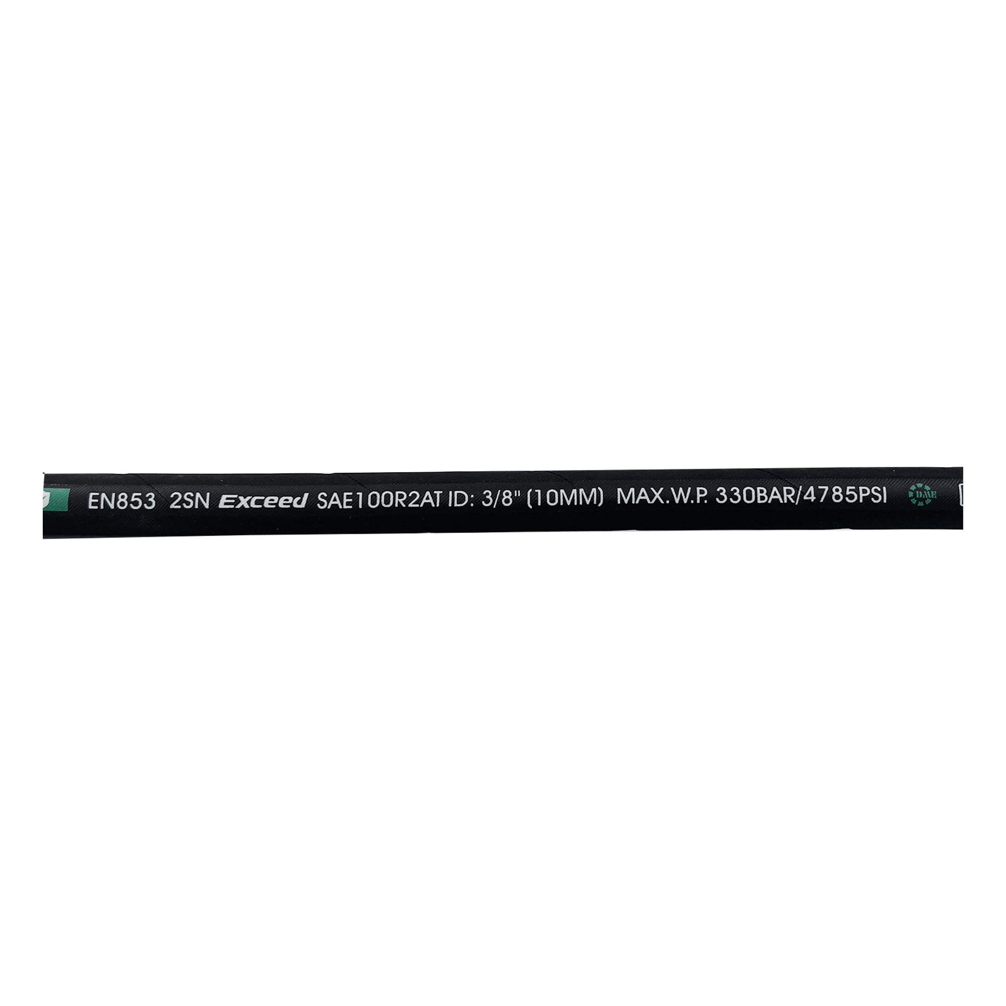 HaiChi 15611-04-04-RW Hydraulic Hose Swivel Assembly 1/4” Hydraulic Hose with Male NPT X Male NPT, 36” Long (5800 psi), Black