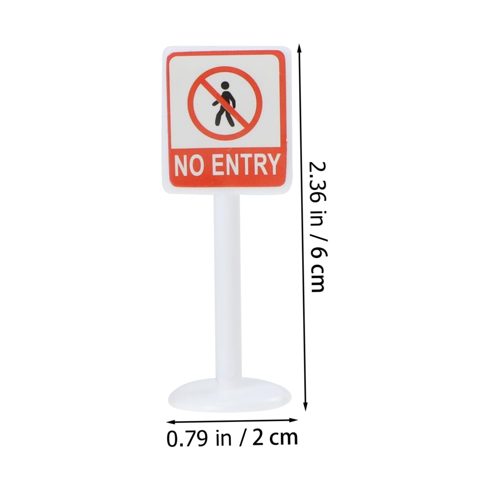 FOYTOKI 2Set Traffic Sign Models Preschool Traffic Signs for Miniature Road Signs for Imaginative Play Fun Learning and Role Playing Activities