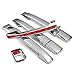 Chrome Side Door Handle + Rearview Mirror Cover Trims Set Fit for Mercedes W124 300E 1986-1995