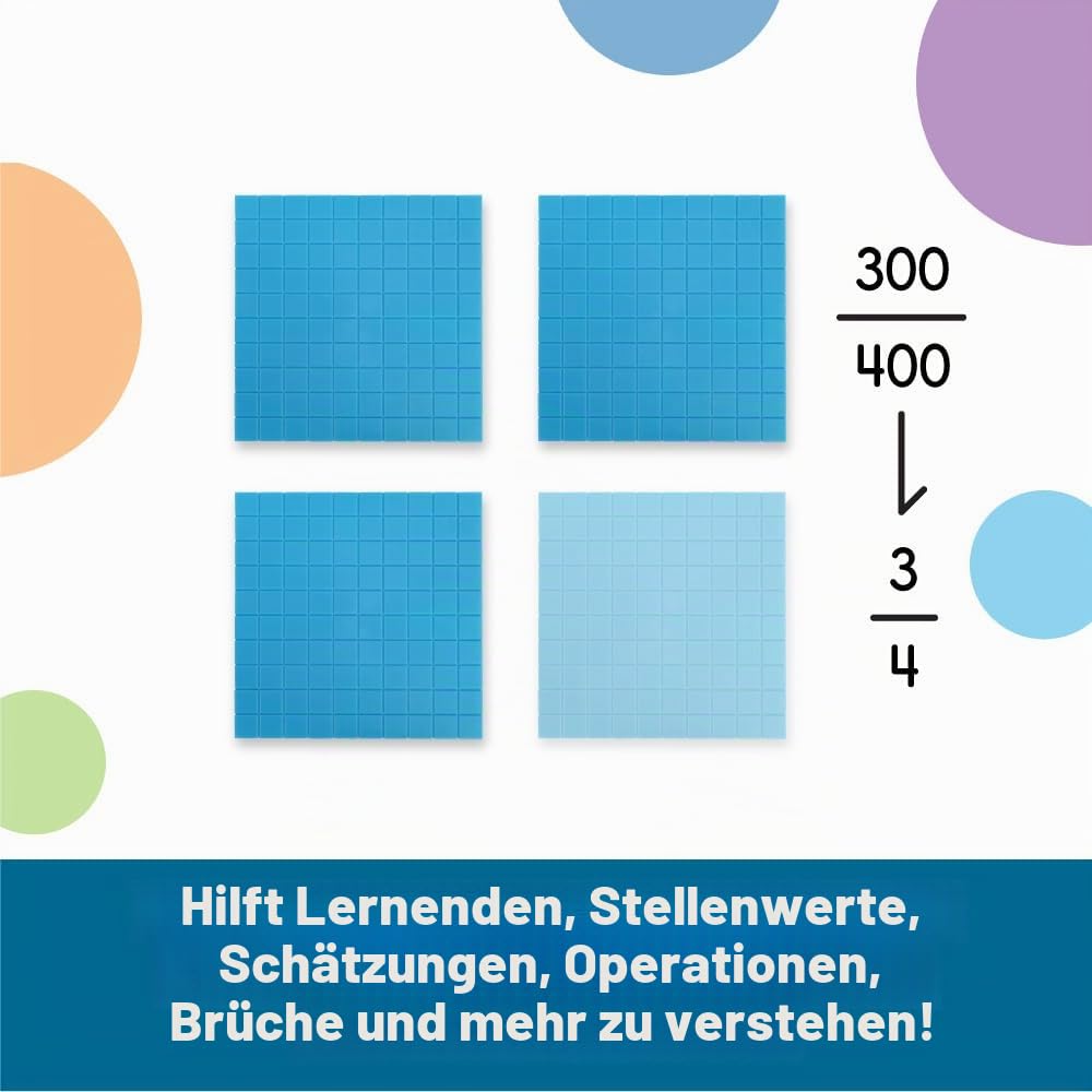 Learning Resources Zehnersystem Anfänger-Set aus genutetem Kunststoff