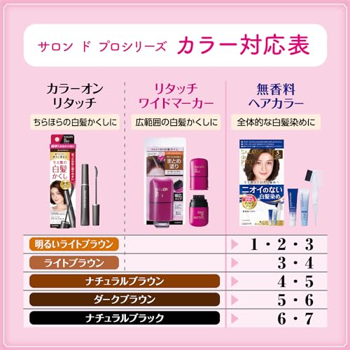 サロンドプロ 白髪かくし リタッチワイドマーカー ダークブラウン の商品画像 5