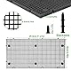 LINLAN 4Pcs Hochdichte Aquarium-Gitterplatte mit 24 Halterungen, Aquarien-Trennwand & Gitterplatte für DIY-Filterung, Bodenschutz im Aquascaping