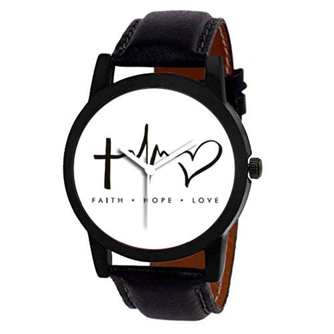 Jack Klein Mens Hope-Faith-Love Edition Analog Wrist Watch (B07QSS4P1L) Amazon Price History, Amazon Price Tracker