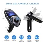 T11 Wireless Bluetooth FM Transmitter Handsfree Car Kit MP3 Player Wireless Bluetooth Adapter with Dual USB Port Car Kit - Image 5