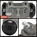 A-Premium Front Drum Brake Wheel Cylinder Compatible with Select Dodge and Plymouth Models - Dart 1973-1976, Duster Scamp Valiant 1974-1976, 2-PC Set - Replace# 3744938, 3744939