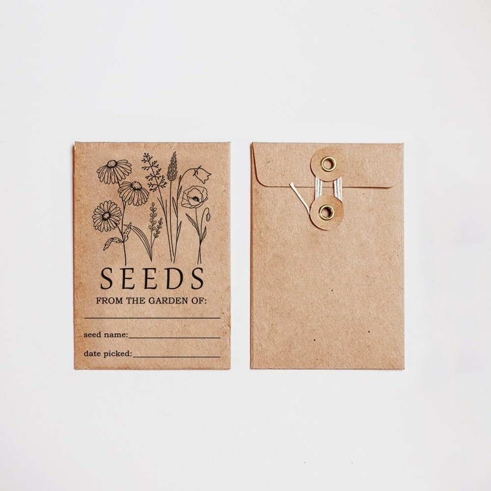 Seed Envelopes Flower Vegetable Fruit Seeds Envelope, Small Seed Saving Packages Envelopes, Garden Seed Storage Envelopes, Birthday Party Favors for