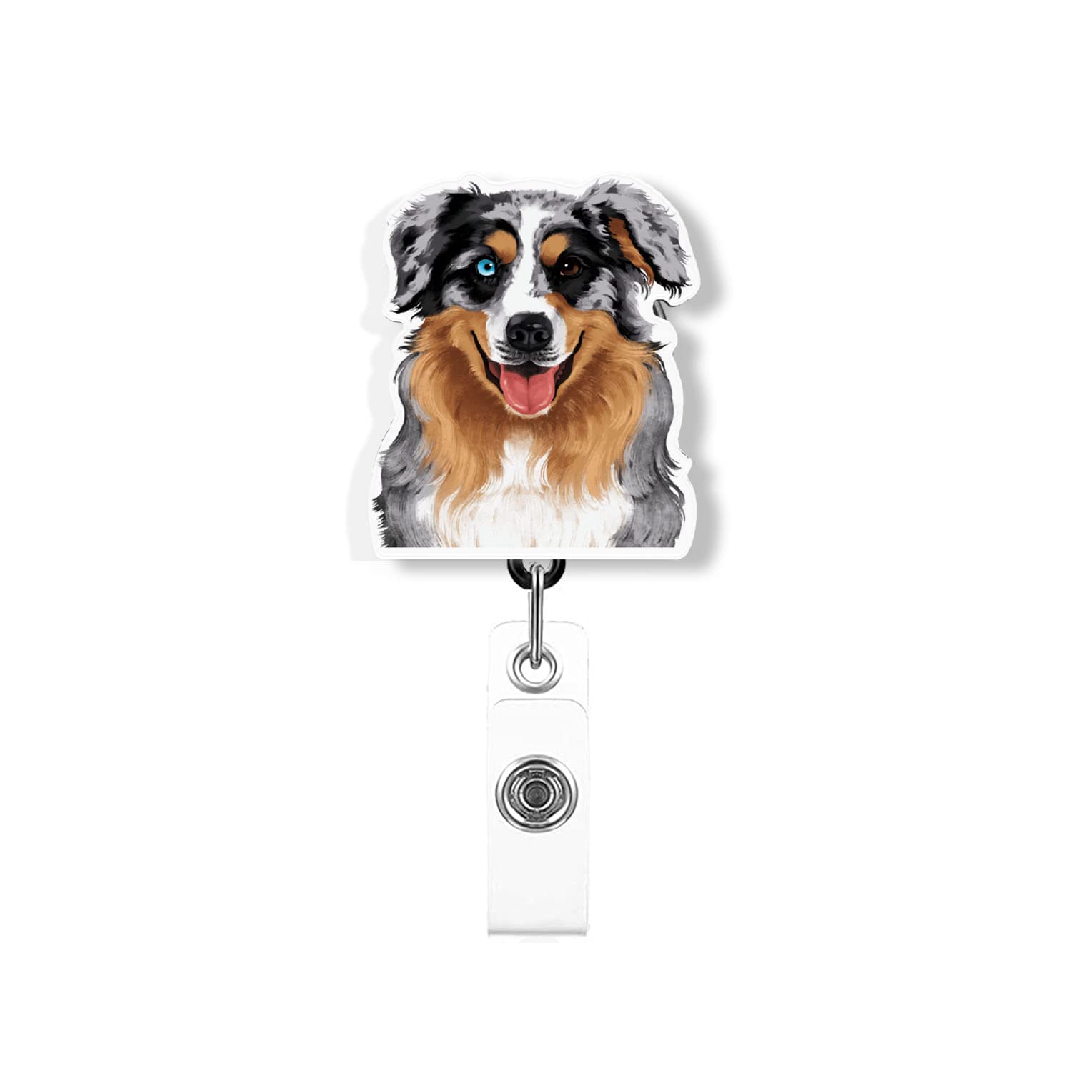 WIRESTER Badge Reel ID Holder with Alligator Clip for Office Worker, Medical Staffs, Nurse, Doctor, Teacher, Student