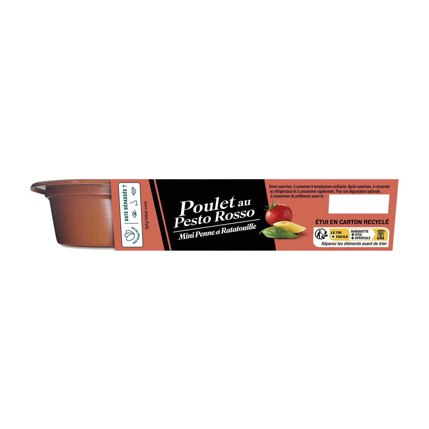 WILLIAM SAURIN Poulet au Pesto Rosso Mini Penne et Ratatouille 320g - Plat Cuisiné Sans Conservateur Viande Française - Lot de 3