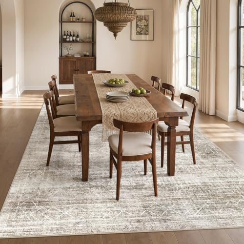 Image of cotiled Boho 6x9 Area Rugs for Living Room: Large Moroccan Washable Rug