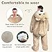 Erkangsm Bear Costume Adult Plush Mascot Costume for Halloween, Birthday Party, Valentine's Day Gifts (XXL)
