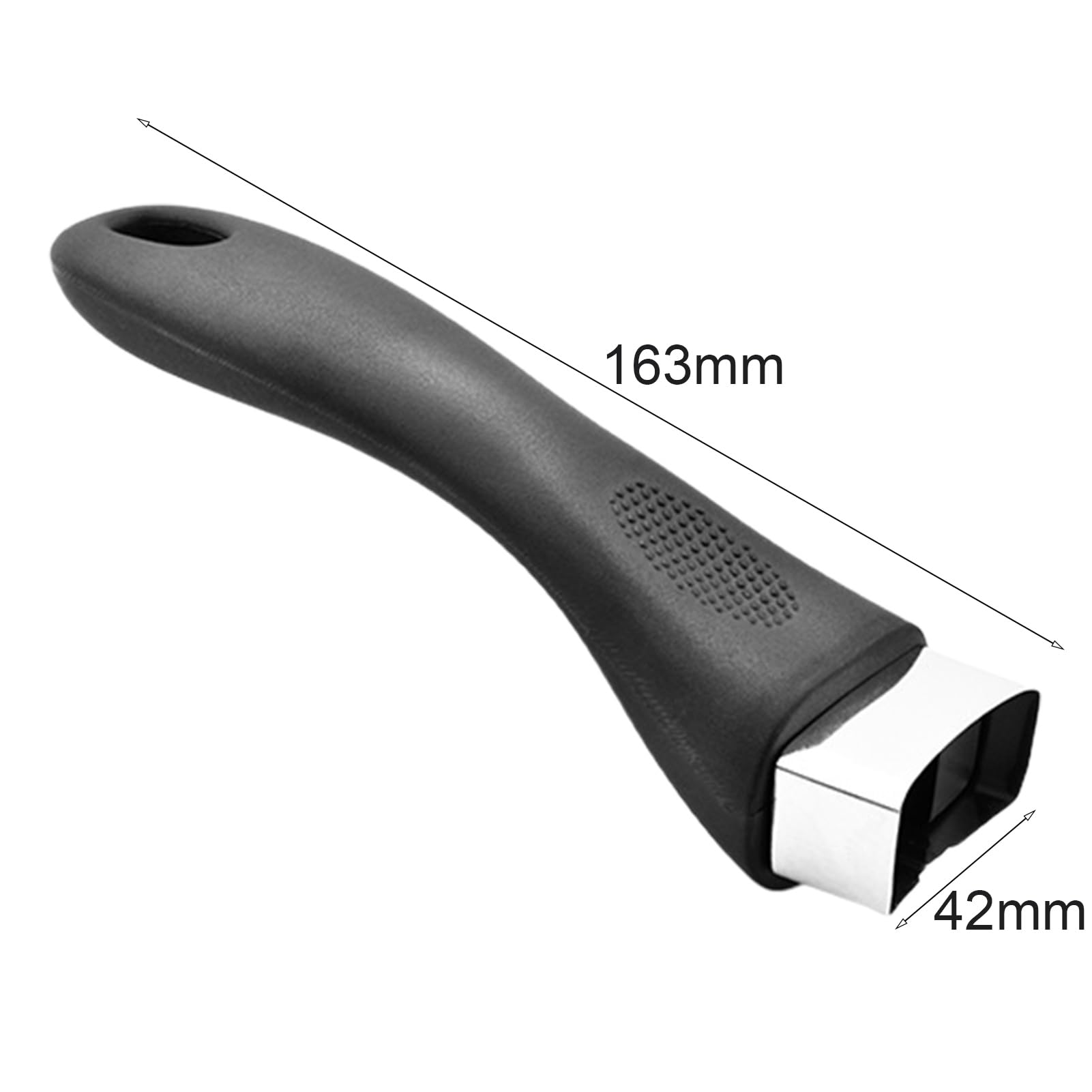 1Pc Black Bakelite Pot Handle Scald-Proof Long Handle Grip Replacement with Screw The pan grip for Grip Replacement Kitchen Saucepan Pan Type A One Size Saucepans Attachment