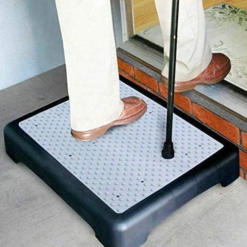 VIVAAS Portable Half Step Stool For Elderly Stepper Mobility Aid with Non Slip Surface Disability Stepping Step Riser Ideal for Doorstep, Bathroom & Toilet Outdoor & Indoor Door Step Up