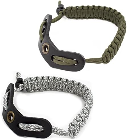 2 Packs Bow Wrist Sling, 550 Paracord Strap Comfortable on Hand, Fit Compound Bow & Recurve 2 Packs Bow Wrist Sling, 550 Paracord Strap Comfortable on Hand, Fit Compound Bow & Recurve