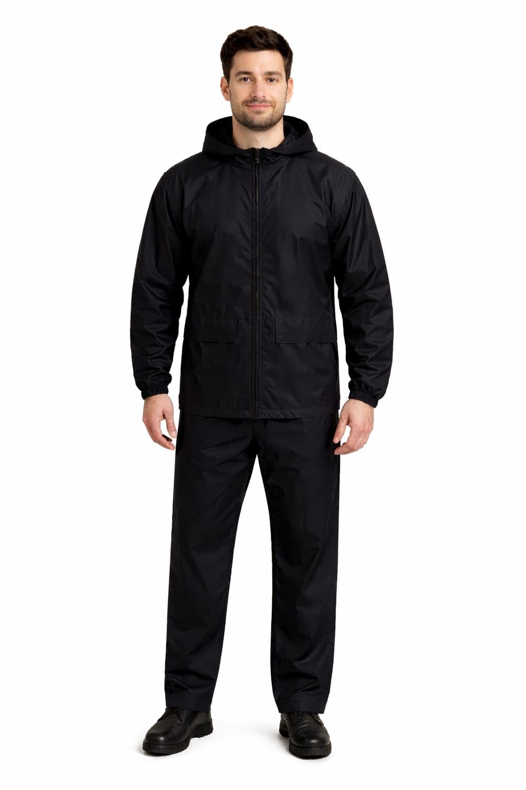 Nephar Men Waterproof Rain Suit | Full Body Raincoat Jacket & Pant Set | Hooded Windproof Rainwear for Bike Riding, Travel, Hiking & Outdoor Work (IN, Alpha, L, Regular, Black)-picture-54