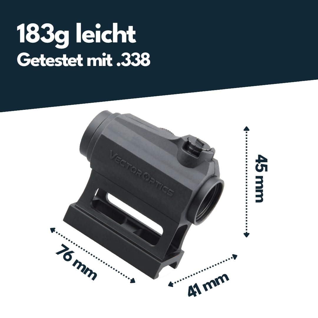 Vector Optics SCRD-41 Maverick-III 1x22 S-MIL Rotpunkt Visière pour sport, airsoft et chasse