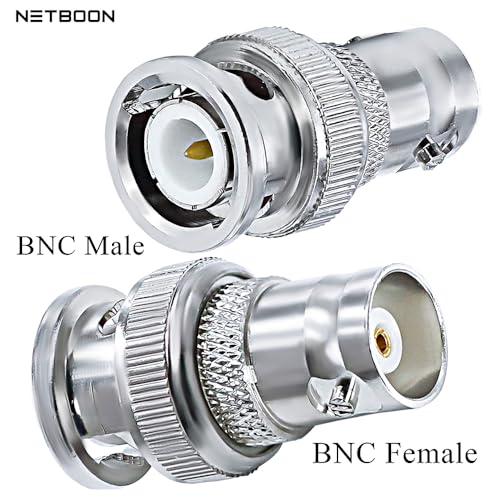Image of BNC Male to BNC Female Coax Adapter, BNC RF Coaxial Connector for CCTV and Security Camera Radio Extension Cable (3)