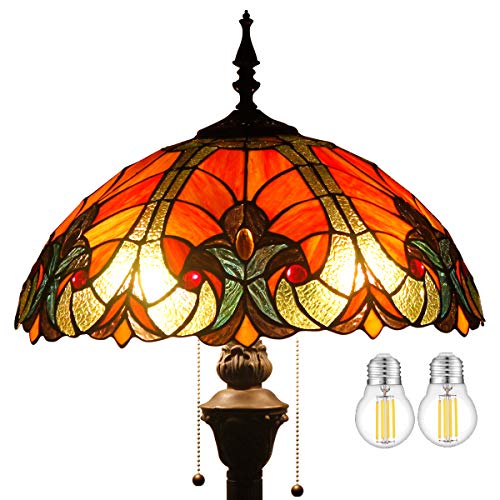 Tiffany Floor Lamp LED Art Bright Standing Reading Light 64