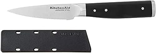 Miniatura 11 de KitchenAid Gourmet - Juego de cuchillos de carne forjados de triple remache, acero japonés de alto carbono, juego de cuchillos de cocina afilados