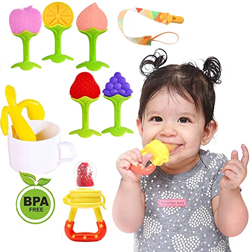 Baby Teething Toys, Freezer Bpa Free Silicone Baby Teether Chew Toys, Baby Gifts For Girls Boys- Newborn Infant Toys #TOP6