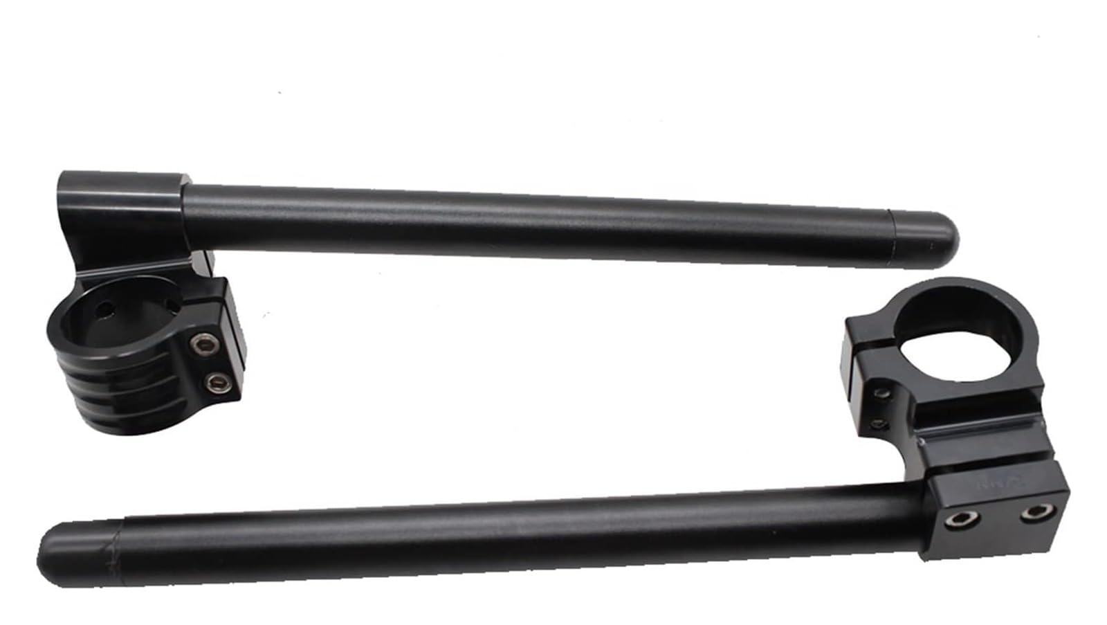 Alzas Manillar Motocicleta Manillar Elevador De Motocicleta Clip-Ons Barras De Manillar De Horquilla Clip Ons Manillar De Motocicleta Universal CNC De Aluminio(Riser Black 37mm)