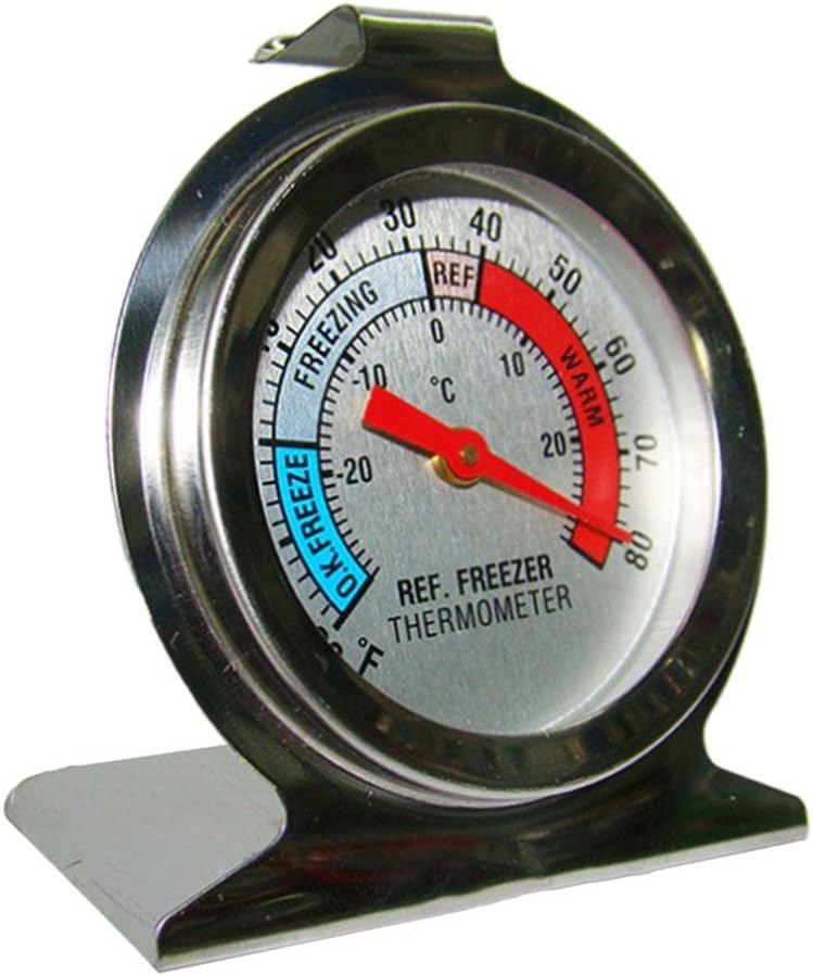 3xKitchen Craft Stainless Steel Refrigerator & Freezer Dial Thermometer
