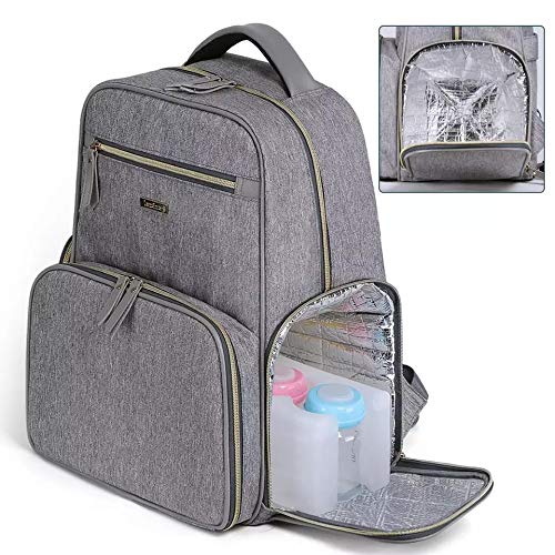 Mochila de Maternidade Lançamento Hope Land Cor:Cinza