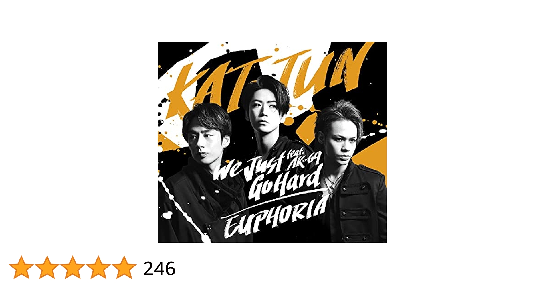 匿名配送 KAT-TUN We Just Go Hard fea… 新品 未開封 We Just Go Hard feat. AK-69／EUPHORIA｜KAT-TUN｜Storm Labels
